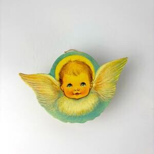 Vintage Victorian Angel Box Ornament